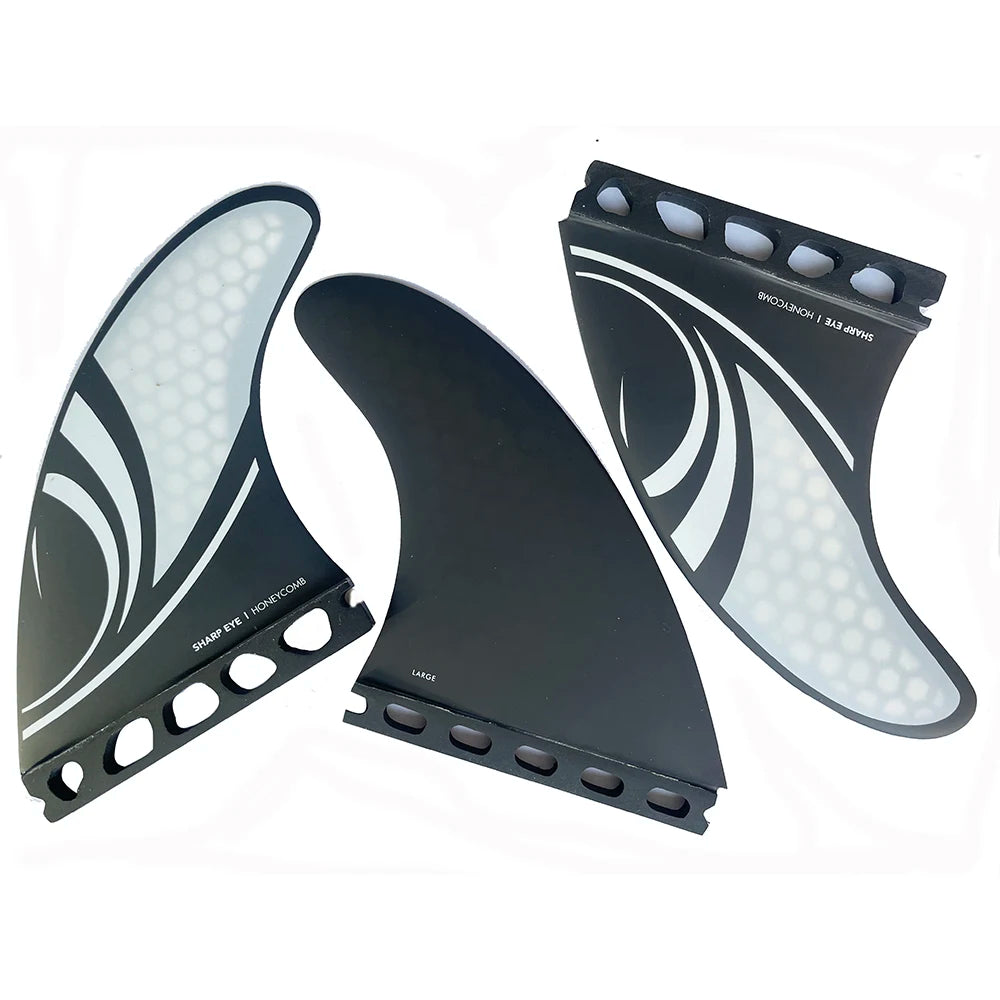 Palmes de surf en carbone et fibre de verre — nid d'abeille, propulseur, haute performance