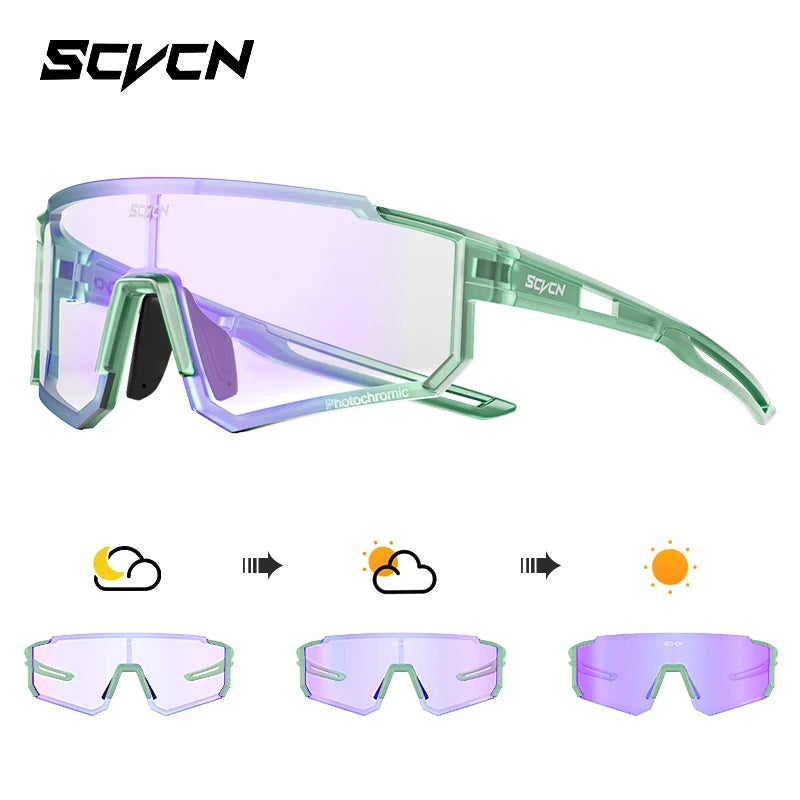 SCVCN nuevas gafas de sol para ciclismo al aire libre, gafas de bicicleta MTB para hombres, deportes, escalada, pesca, ciclismo UV400 para mujeres