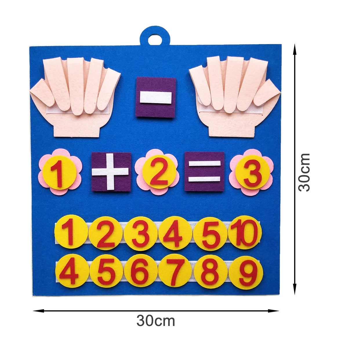 Juguetes Montessori para niños pequeños, números de dedos de fieltro, juguete de matemáticas, conteo, educación temprana, juego de aprendizaje para niños, inteligencia