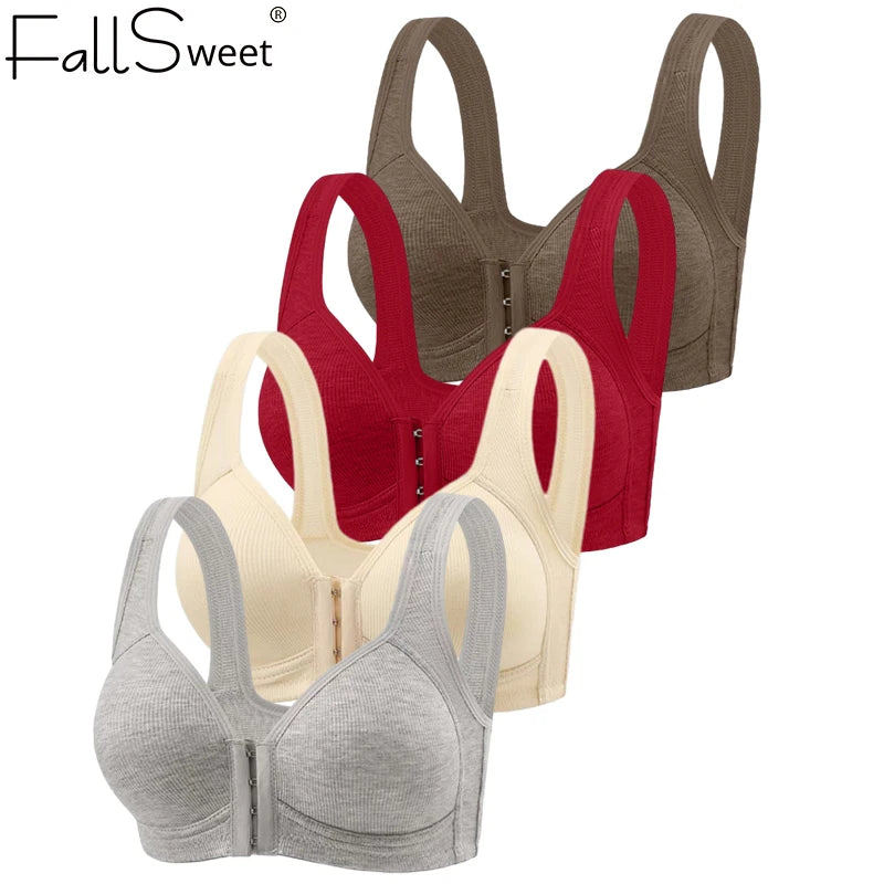Bralette Fallsweet — Fermeture Frontale, Sans Fil & Couverture Complète