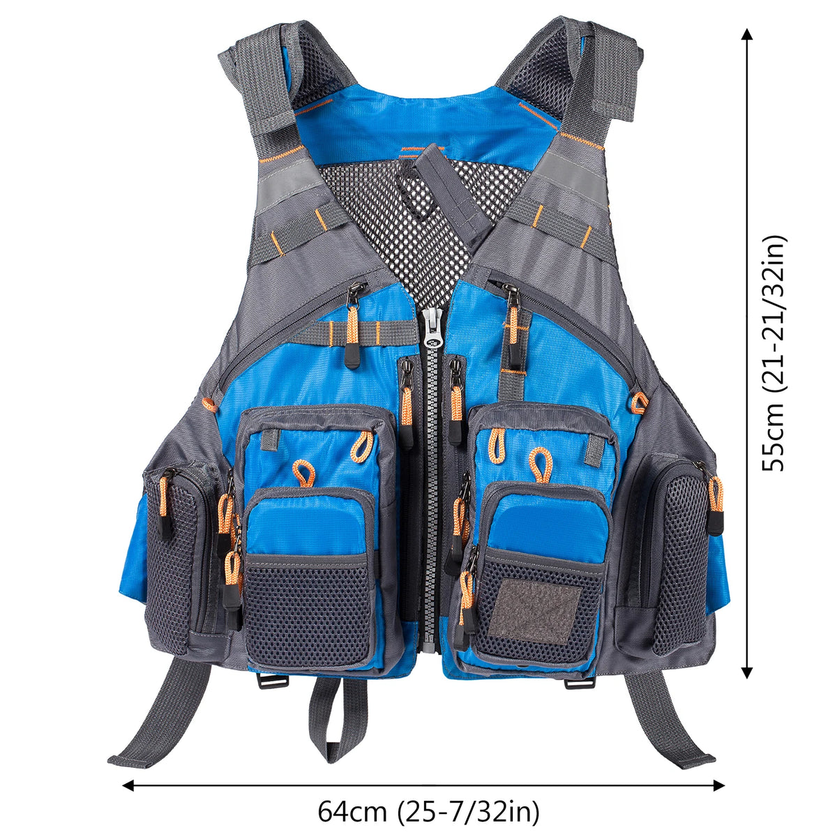 Bassdash respirant gilet de pêche Sports de plein air mouche natation gilet réglable