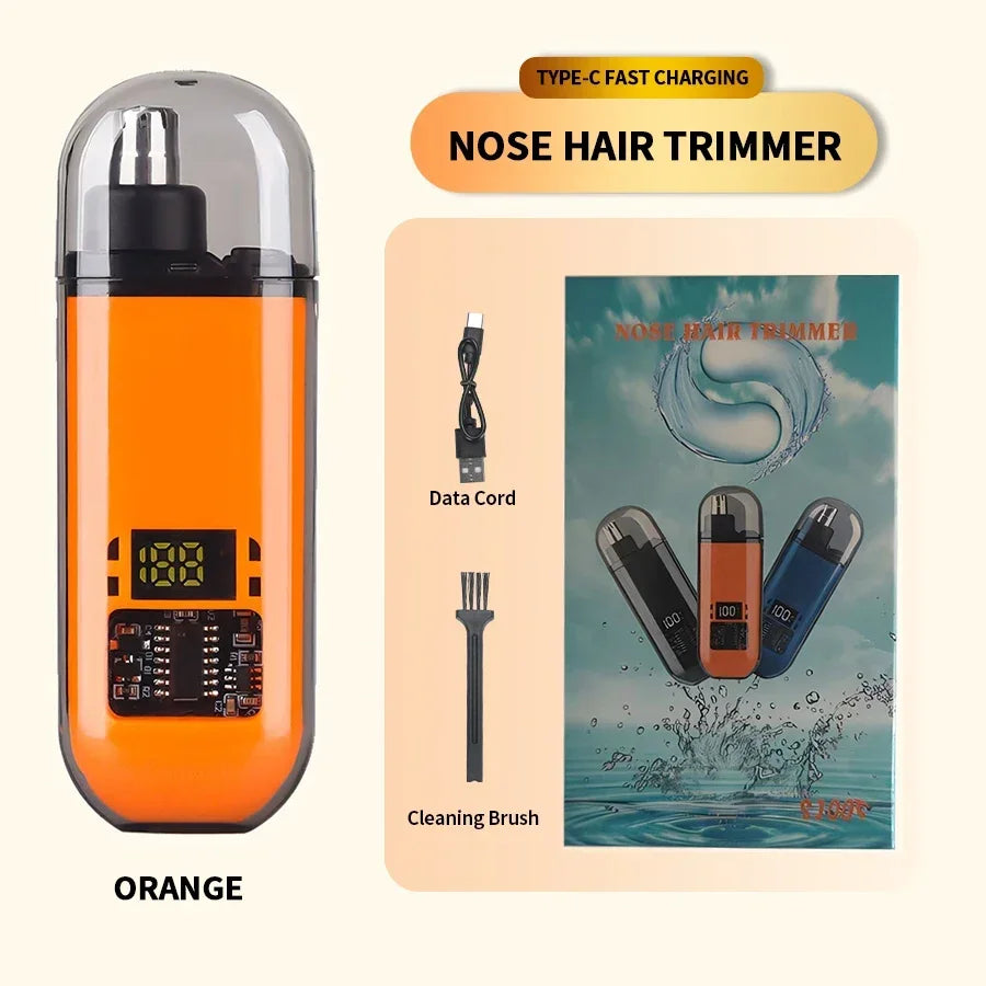 2-in-1 Portable Electric Trimmer for Men, Ear and Nose Trimmer, Professional, Painless, Portable, 2024