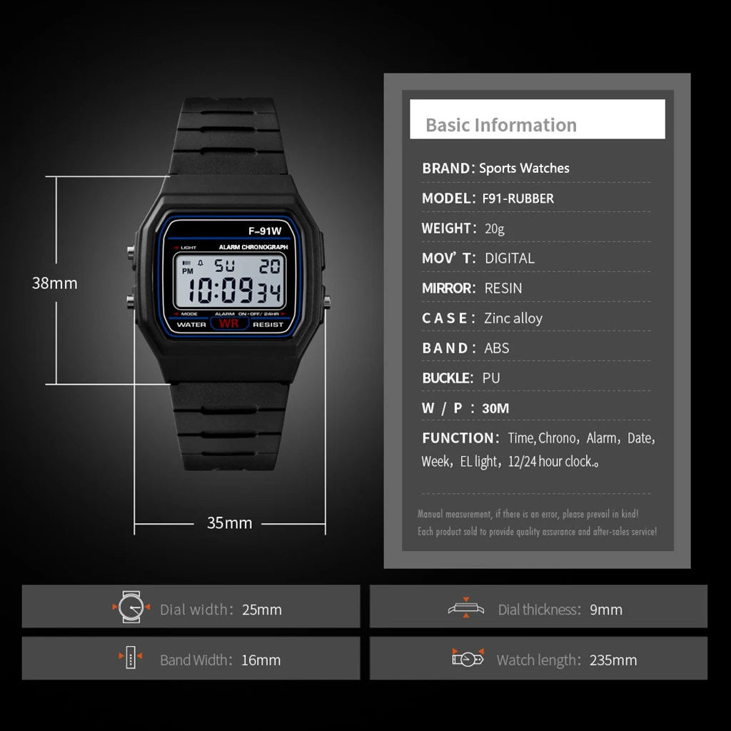 Men's Luxury Analog Digital Military Army Sport LED Waterproof Wrist Kids Watch for Children Strap Alarm Women Clock