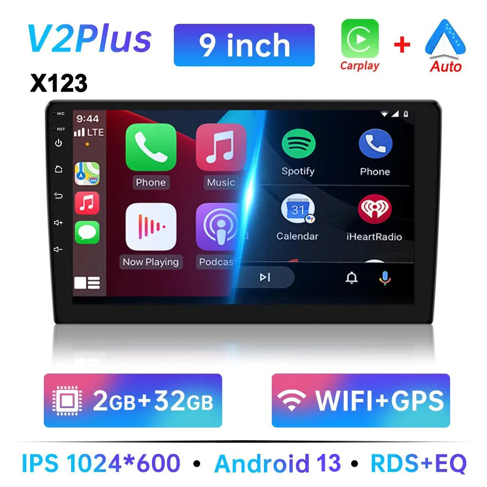 7/9/10 inch Universal Android 13 Car Stereo 64G Android Car Radio 2 Din Car Radio GPS BT Multimedia Center Smart Car Systems