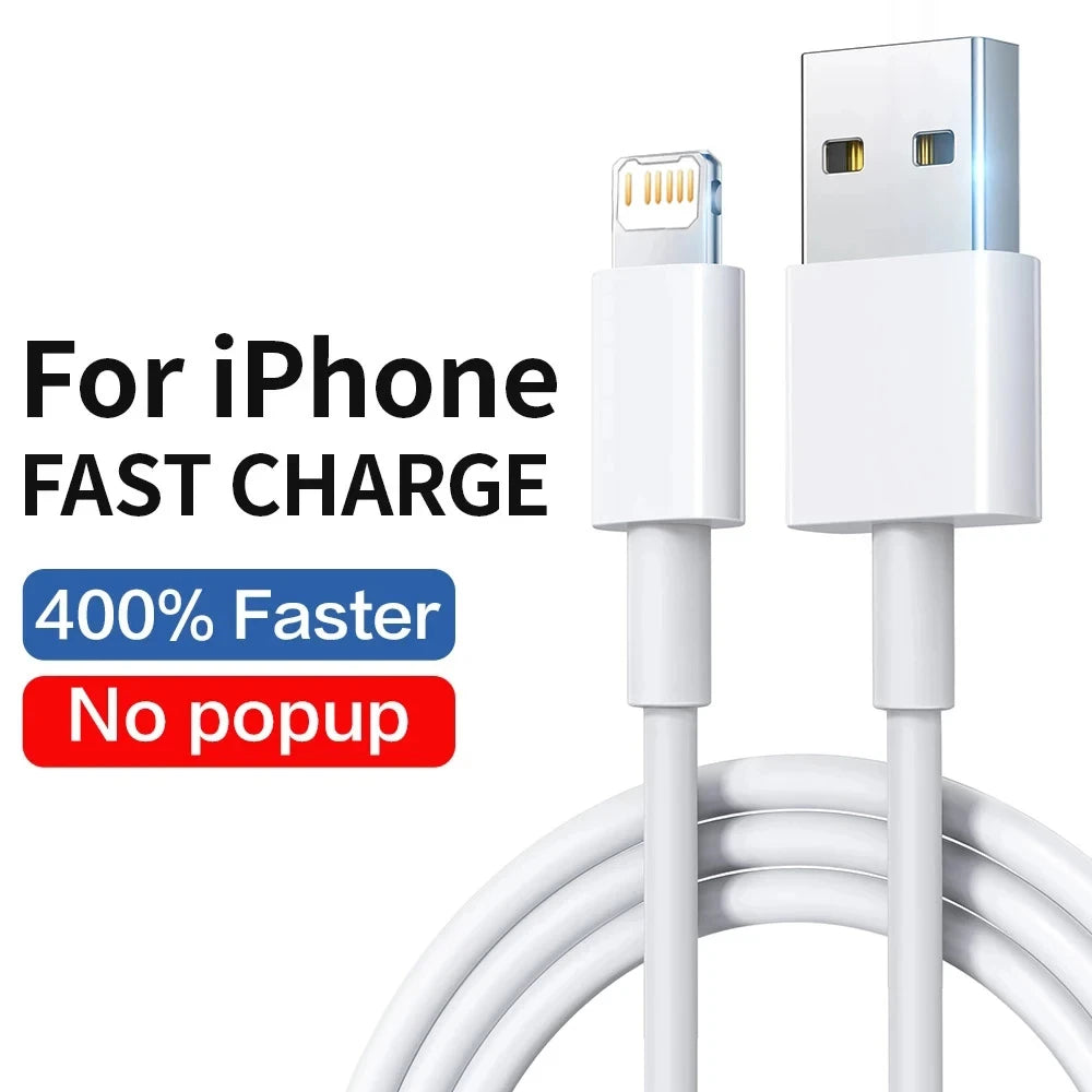 Câble de charge rapide pour iPhone — USB, accessoires, compatible séries iPhone et iPad
