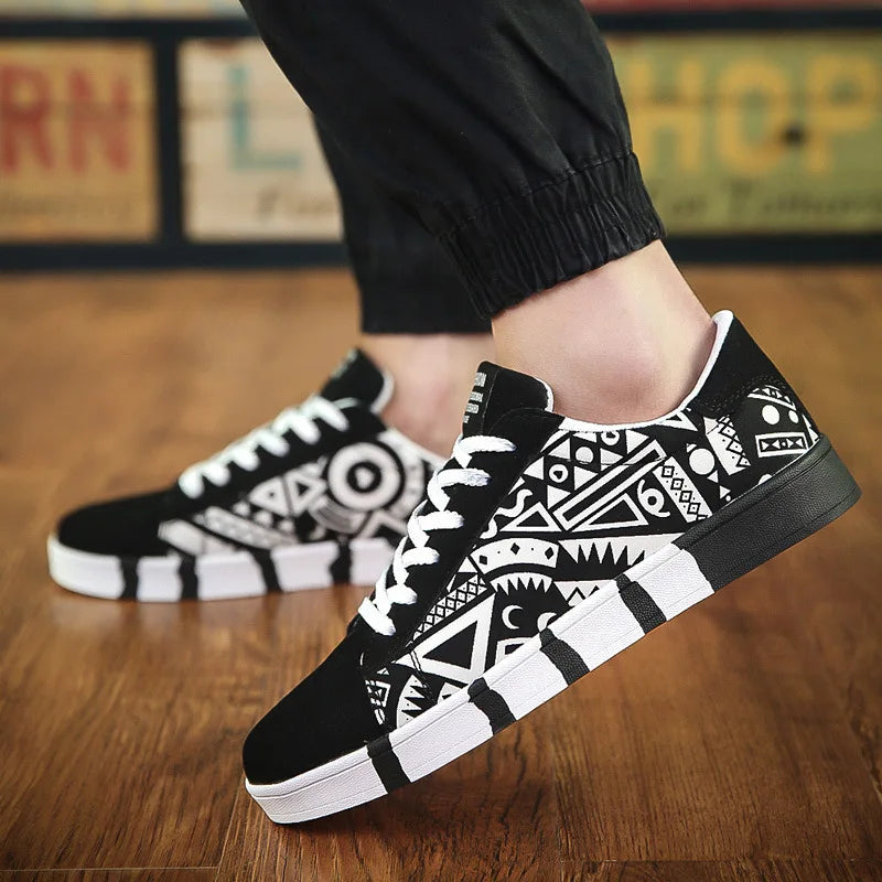 Zapatos casuales de lona con cordones para hombre, para caminar, planos, envío directo