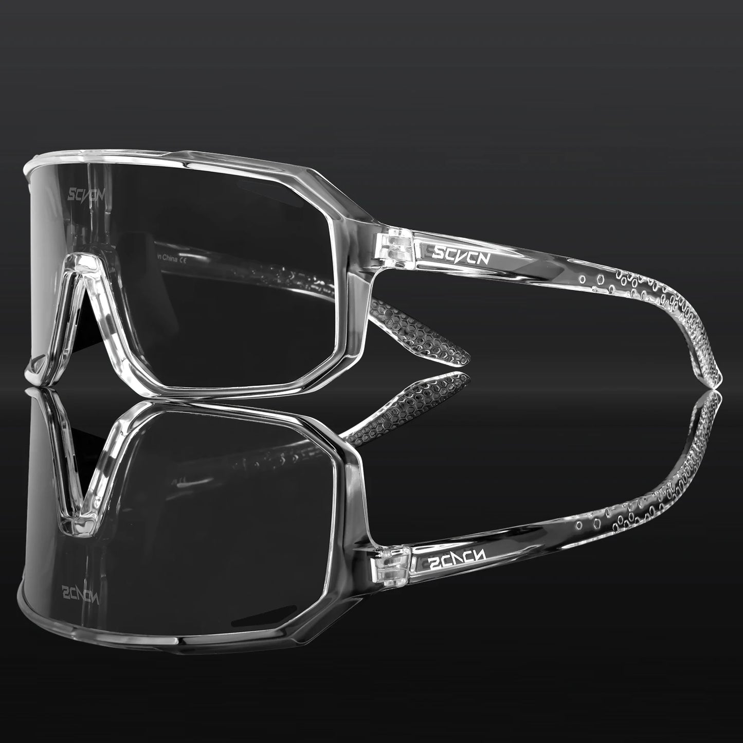 SCVCN Gafas de sol de ciclismo para hombre y mujer, MTB, bicicleta de carretera, gafas de conducción, deportes al aire libre, gafas de correr UV400, gafas de senderismo