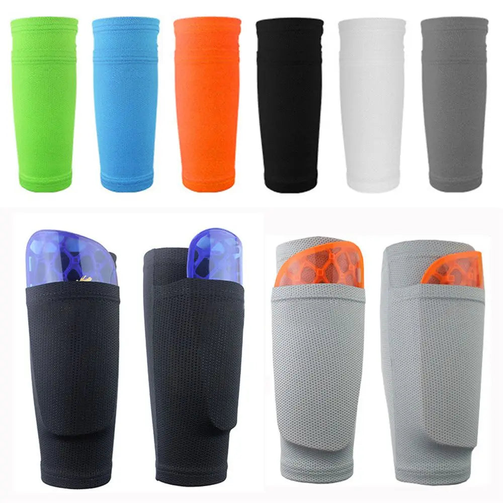 Manchons Porte-Protège-Tibias Football Nylon — Respirants, Enfants & Adultes