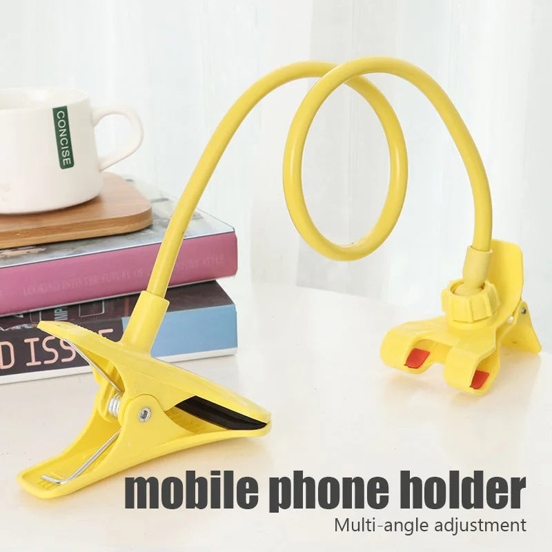 Soporte universal flexible para teléfono móvil, soporte perezoso ajustable, clip para teléfono móvil, cama para el hogar, soporte de escritorio, soporte rápido para smartphone