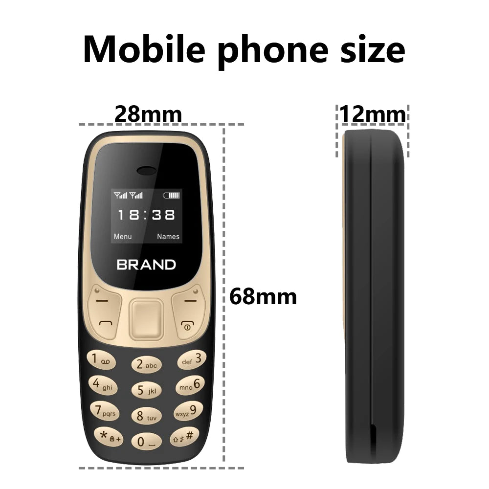 SERVO Petit Téléphone Portable Bluetooth Dialer voix Magique Faible Rayonnement Téléphone Enregistrement D'appel 2/3 SIM GSM Débloqué Mini Téléphone Portable