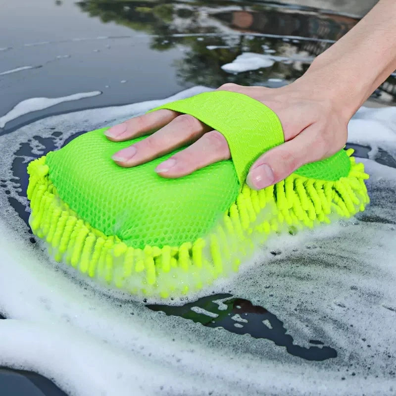 Microfiber Car Wash Sponge, Car Care Cleaning, Detailing Brushes, Wash Towel, Auto Gloves, Styling Accessories