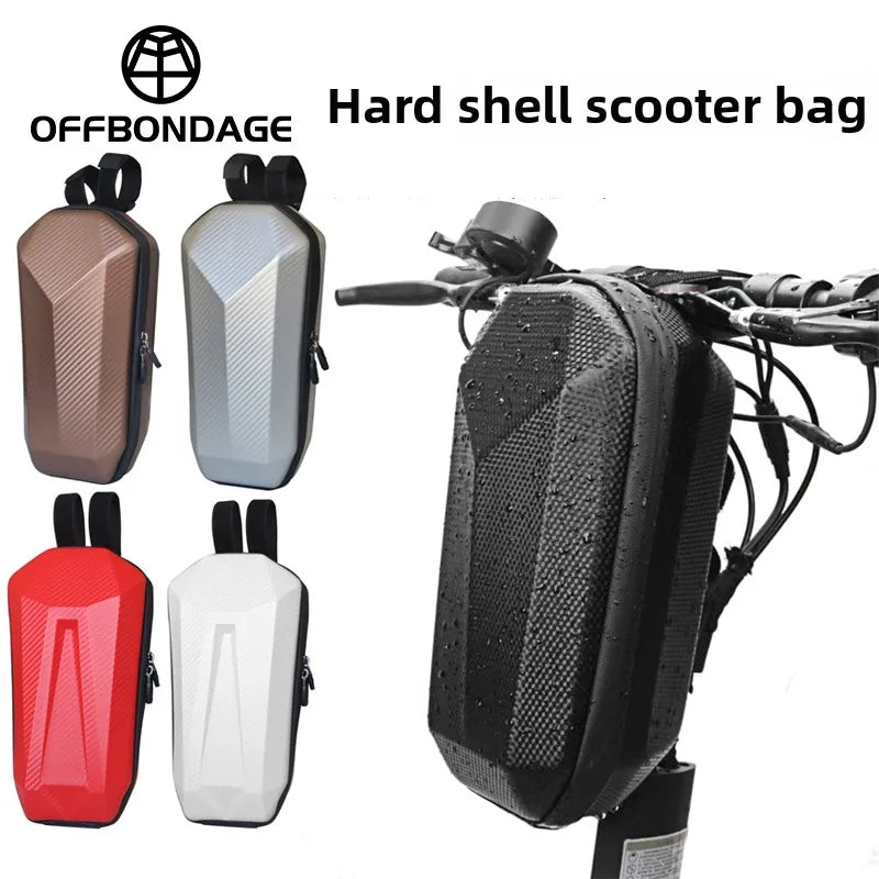 Sac de Guidon Trottinette Électrique 4L — Grande Capacité Coque Rigide Étanche