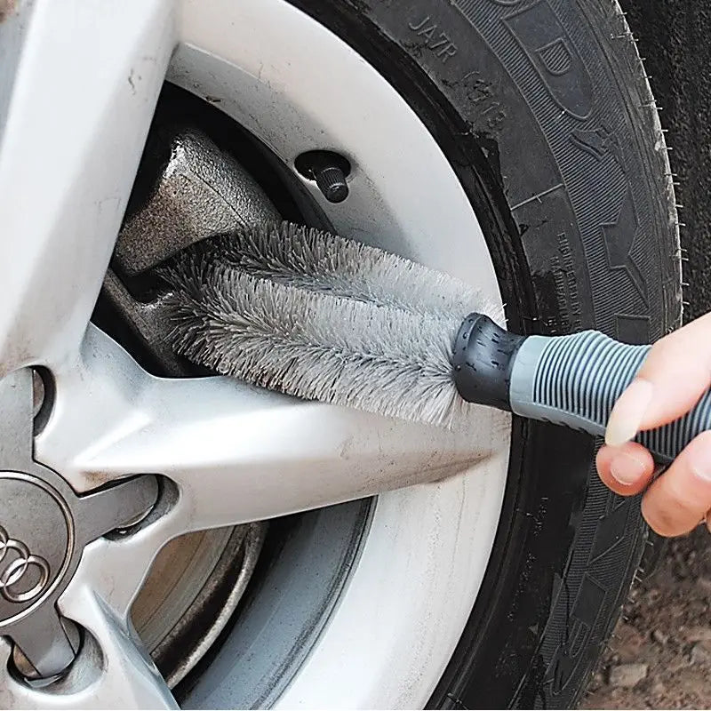Car Wheel Cleaning Brush, Professional Tire, Auto Cleaning, Detail Care, Wet and Dry Wheel Tire Rim, Cleaning Brush, Merchandise Accessory