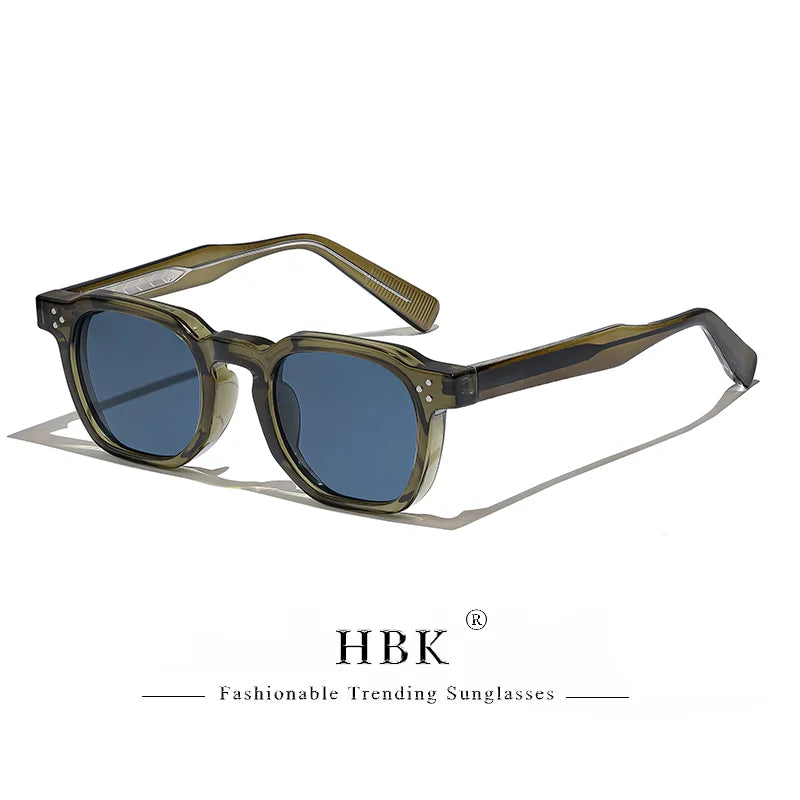 Lunettes de soleil carrées rétro punk — hommes et femmes, plage, conduite, UV400