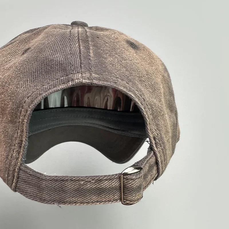 Casquette de baseball graffiti spray vintage délavée — hommes, femmes, hip hop, streetwear