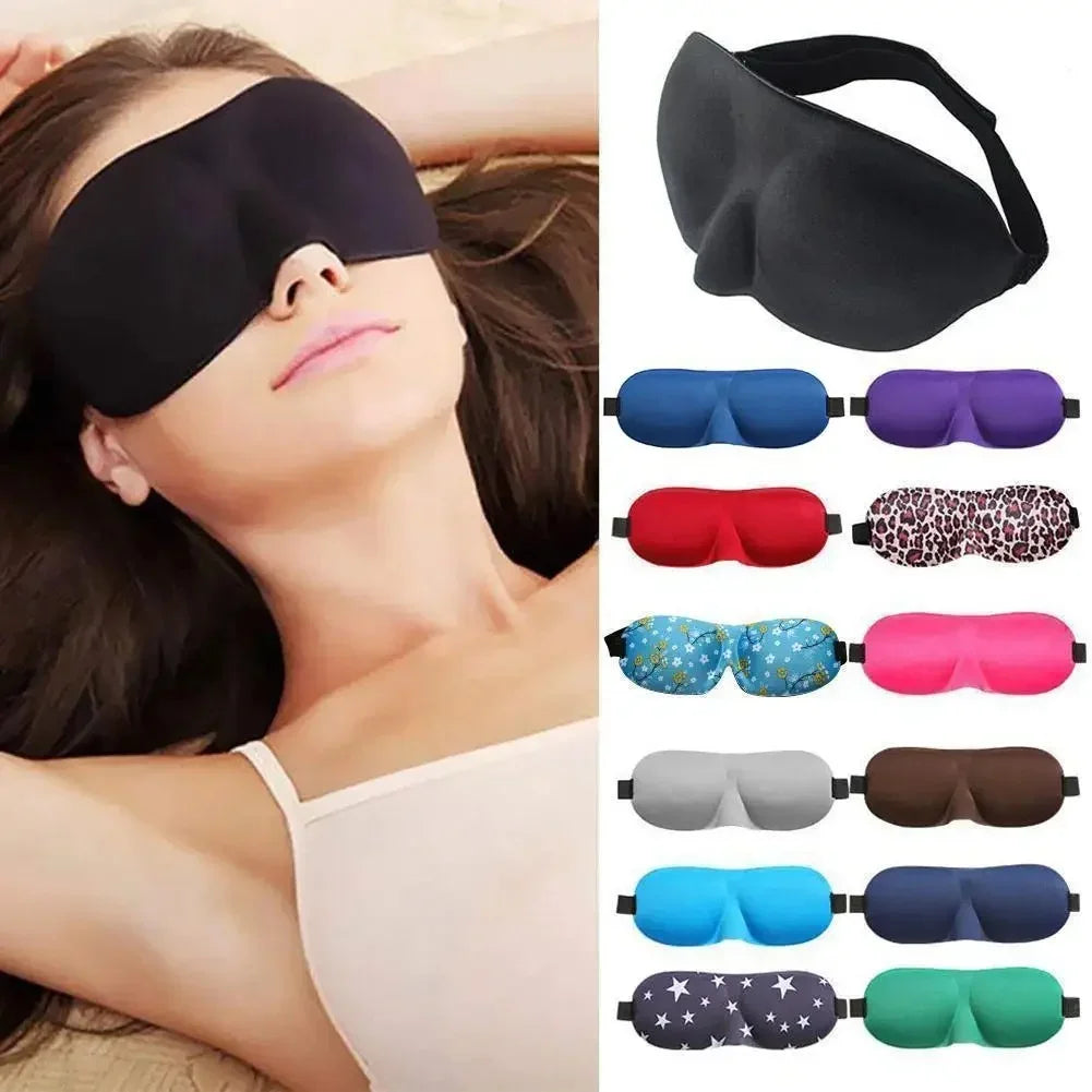Couvre-yeux léger et confortable, masque de couchage profilé en 3D doux, ombre respirante pour hommes et femmes, aide au repos en voyage nocturne