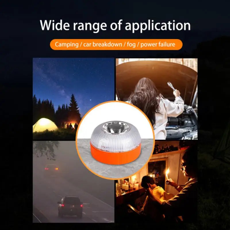 Balise de Secours V16 Homologuée DGT 2024 — LED, Rechargeable, Induction Magnétique, Espagne