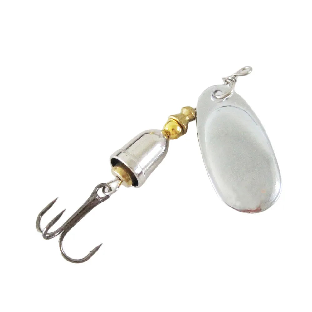 Leurre de pêche Spinner appât cuivre cloche artificielle métal leurres 8g composé appâts Rotation paillettes 1 pièce vente