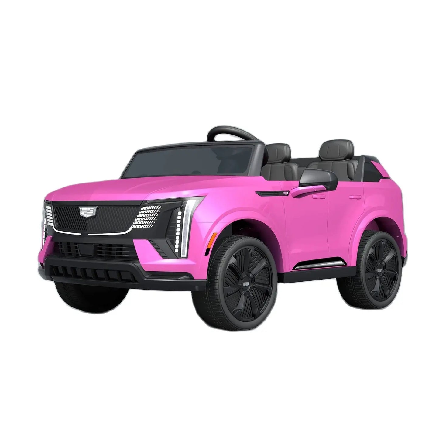 Coche eléctrico de 24 V con mando a distancia, 2 plazas, amortiguación en las 4 ruedas, arranque suave, luces led para niños