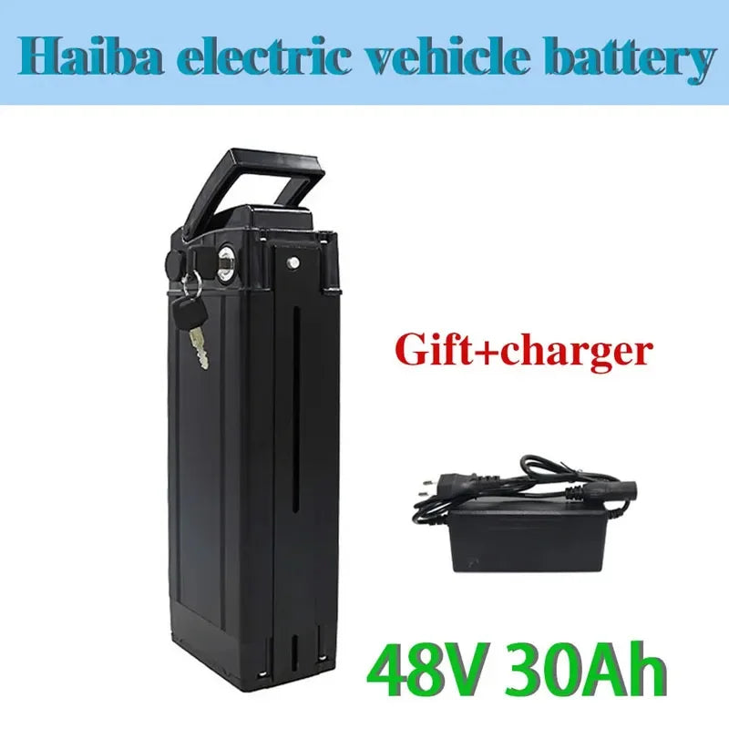 Batterie Vélo Électrique 36V/48V/52V 20Ah/30Ah — Haute Capacité 18650 500-3000W