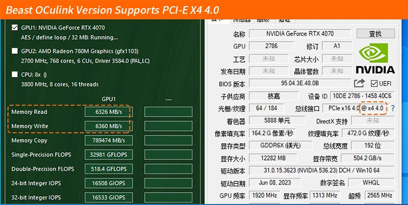 EXP GDC OCuLink-Adaptateur de carte graphique externe, haute vitesse, GPU S6 PCIe 4.0x4, Mini PC, ordinateur portable, ordinateur portable, M.2, Mkey vers OCuLink