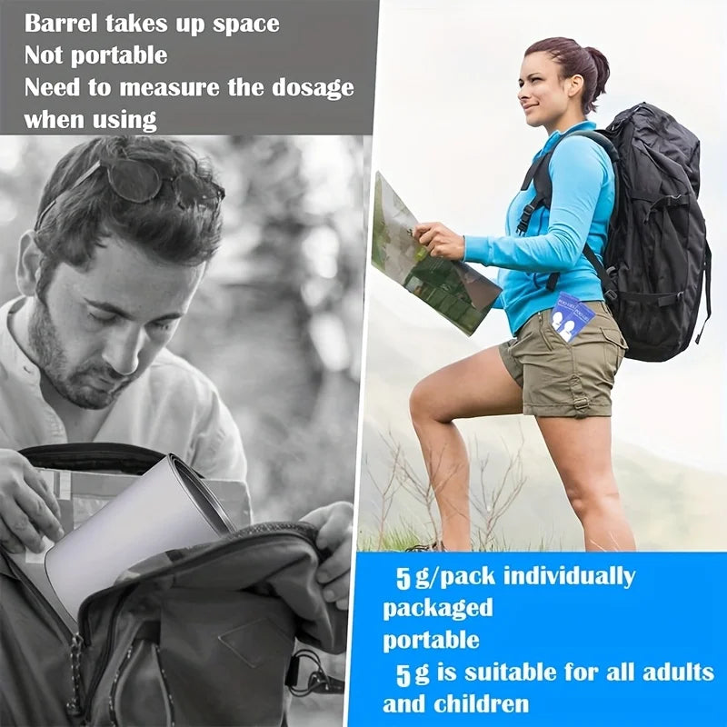10/20 pièces Camping en plein air toilette solidification d'urine désodorisant voiture pliante toilette Absorption d'eau Coagulation désodorisant d'urine
