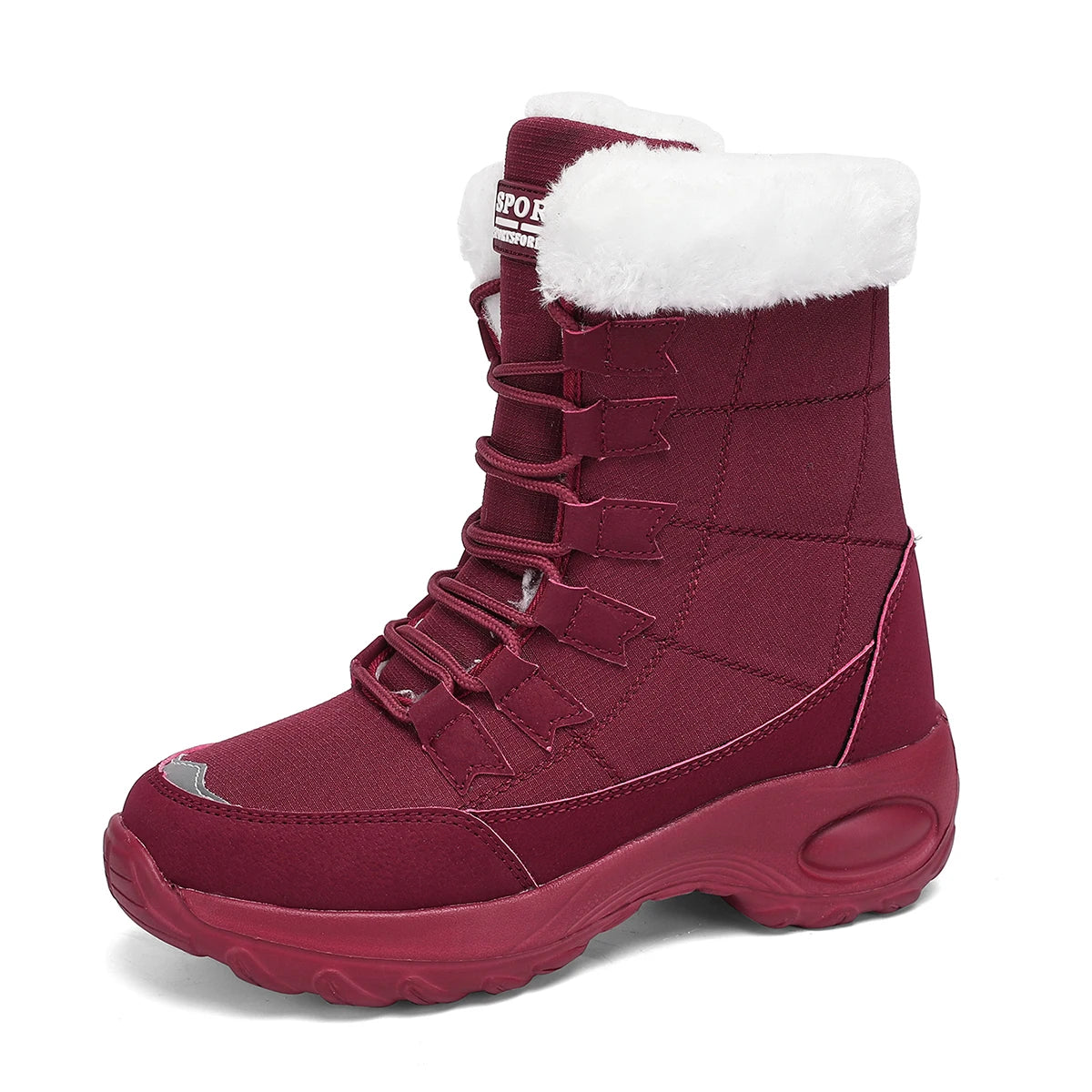 Bottes Femme à Lacets Confortables — Style Tendance Automne-Hiver