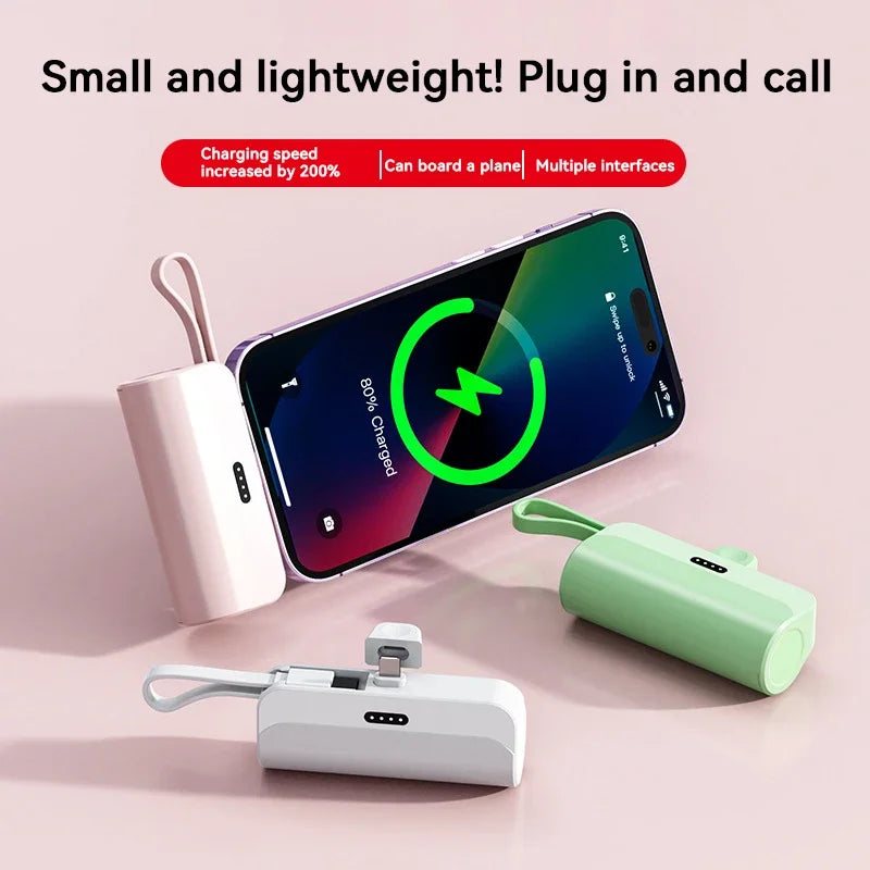 Batterie Externe Capsule 300000mAh — Charge Super Rapide, Portable, Tous Téléphones 2026