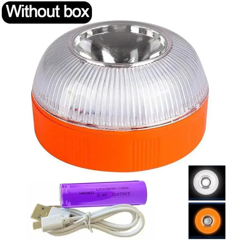 Signal lumineux d'urgence pour voiture d'espagne V16, lumière stroboscopique magnétique, Rechargeable par USB, Induction S0B9