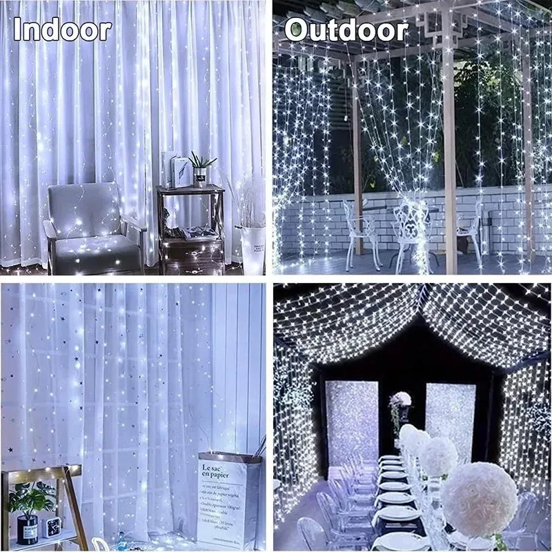 LED String Lights 3Mx1M/2M/3M, USB Fairy Lights for New Year, Wedding, Festive Party, Christmas, Home Curtain Decoration