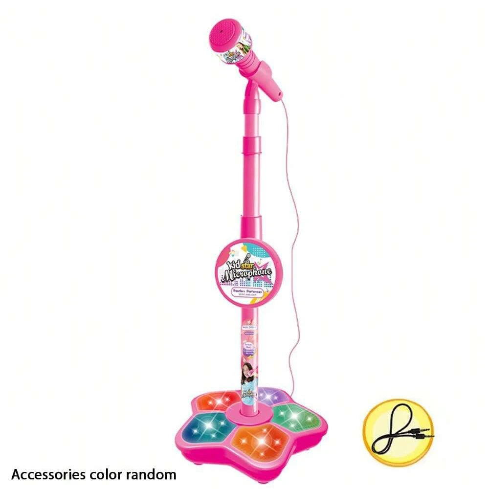 Jouet de support de microphone pour enfants, électronique de karaoké portable pour enfants, support de microphone de karaoké de fête durable, machine de karaoké pour enfants