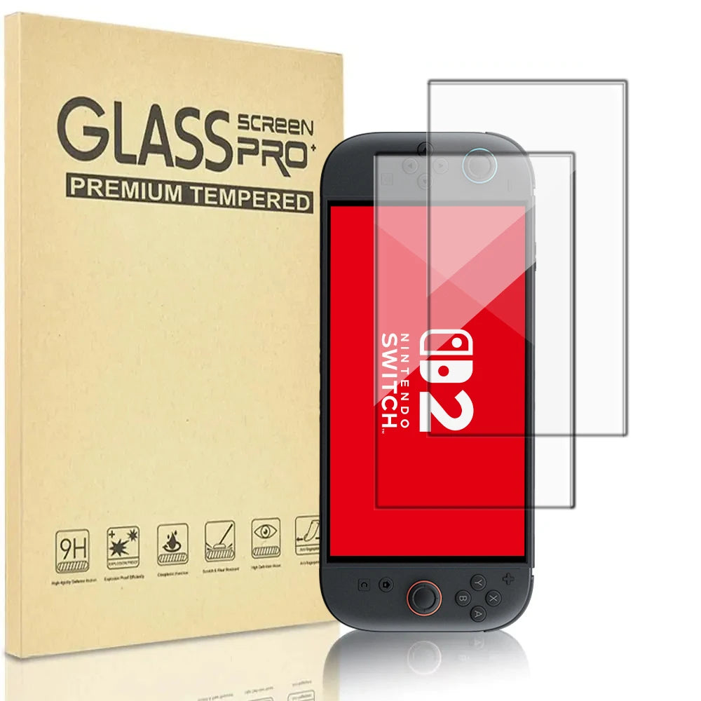 Protecteur d'écran en verre trempé HD pour console portable 2025 — transparent, anti-rayures