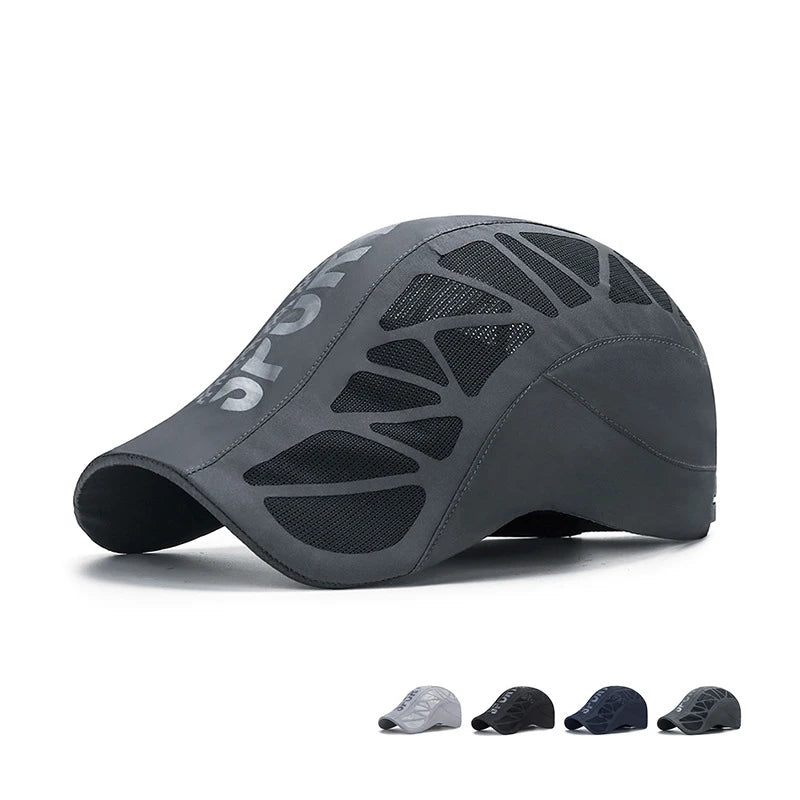 Chapeau de Sport Alphabet pour hommes, nouveau chapeau d'été en maille respirante, ombre à séchage rapide, casquette de protection solaire d'extérieur