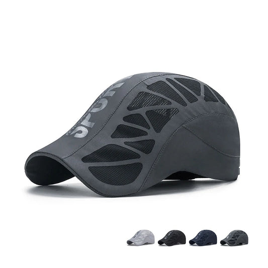 Chapeau de Sport Alphabet pour hommes, nouveau chapeau d'été en maille respirante, ombre à séchage rapide, casquette de protection solaire d'extérieur