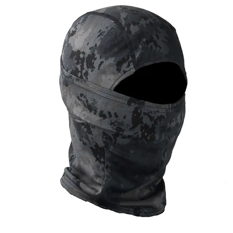 CamSolomon-Cagoule 3D imbibée pour homme, masque facial, capuche camouflage, écharpe, couvre-chef, sniper, ski, cyclisme, chasse, pêche, vêtements de sauna