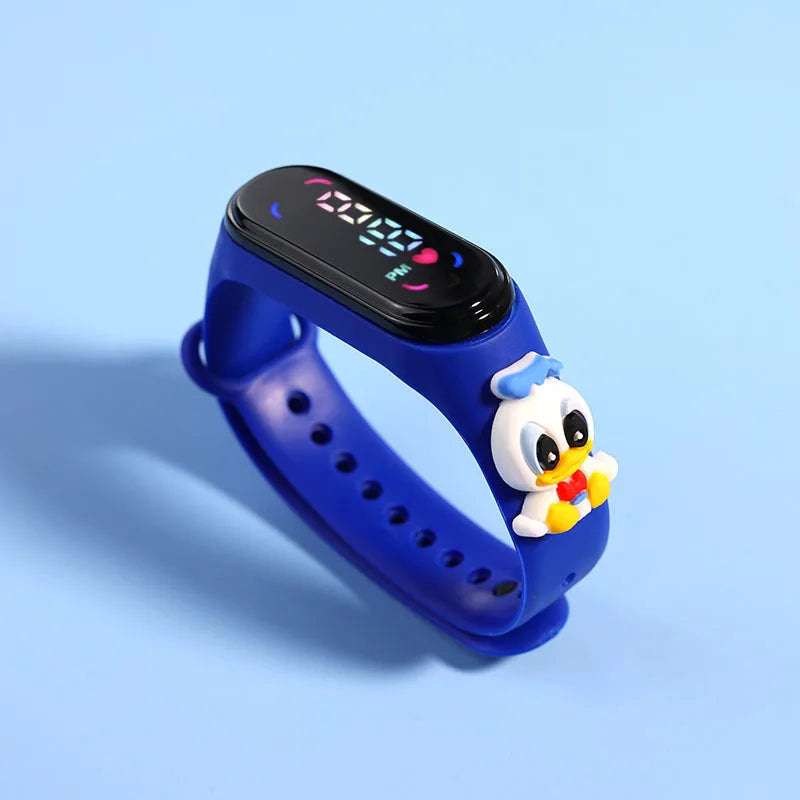 Reloj deportivo impermeable para niños, reloj SpidSuffolk Butter para niñas, pulsera electrónica, reloj táctil LED, de moda