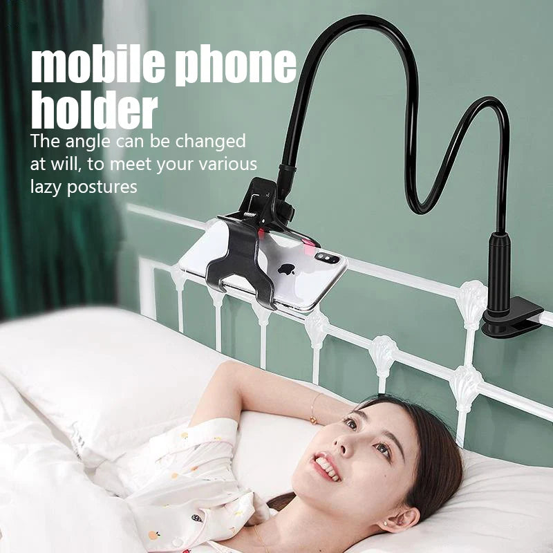 Soporte universal flexible para teléfono móvil, soporte perezoso ajustable, clip para teléfono móvil, cama para el hogar, soporte de escritorio, soporte rápido para smartphone
