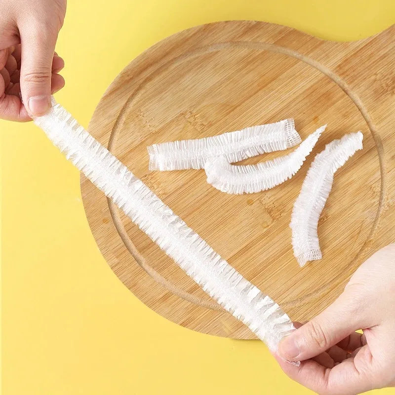 Disposable food lid Saran Wrap, food-grade bowel cover, fresh-keeping plastic bag, kitchen storage accessories