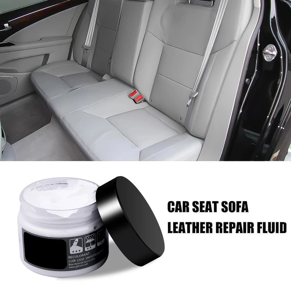 Car Leather Repair Kit, Liquid Skin Recoloring Balm, No Heat Repair Tool, Auto Seat Holes, Scratches, Cracks, Rips, Shoes Restoration Set