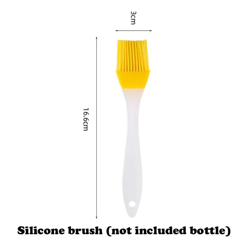 Bouteille de pulvérisation d'huile d'olive pour barbecue, pulvérisateur d'huile d'olive en plastique, bouteille vide, bouteille de vinaigre ou brosse à huile, 200/300/500ml