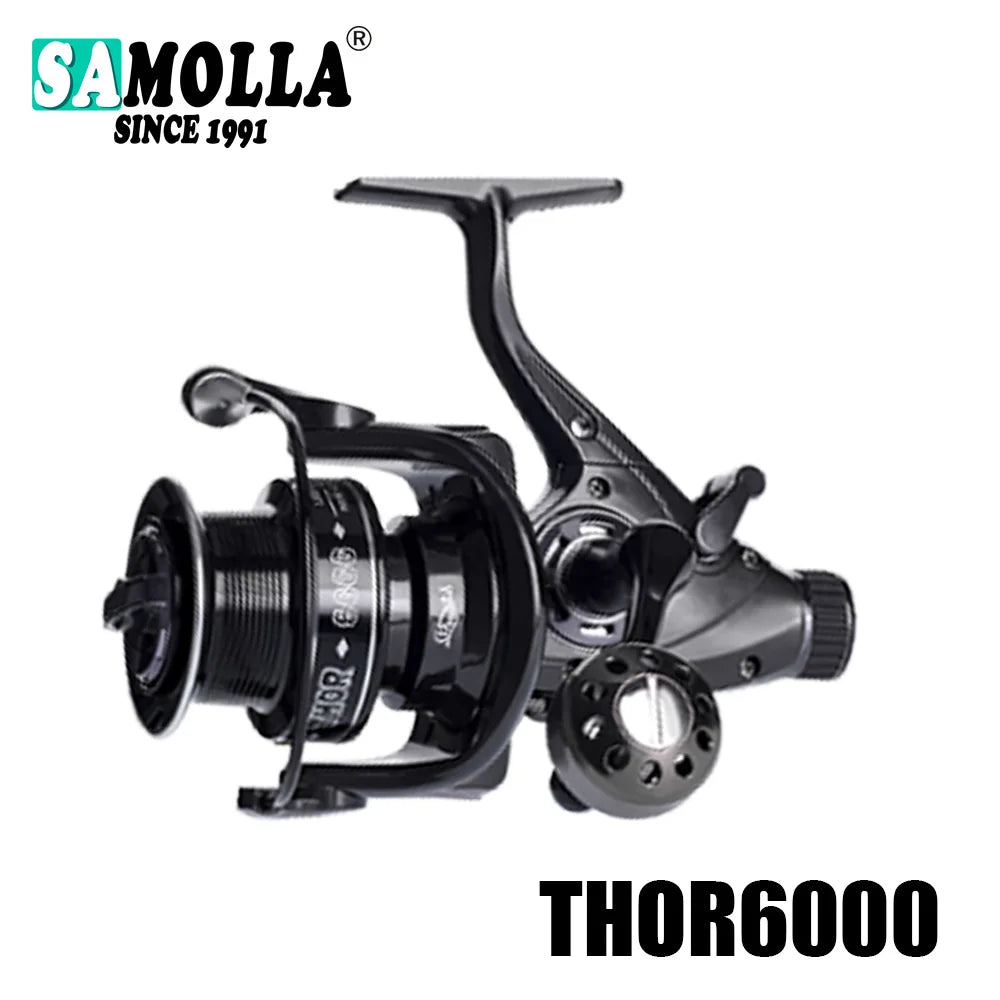 Nouveau Moulinet De pêche à la carpe moulinets à filature Max Double traînée 27kg 12 + 1BB Carretilha De Pesca accessoires Mar Peche En Mer sel/eau douce