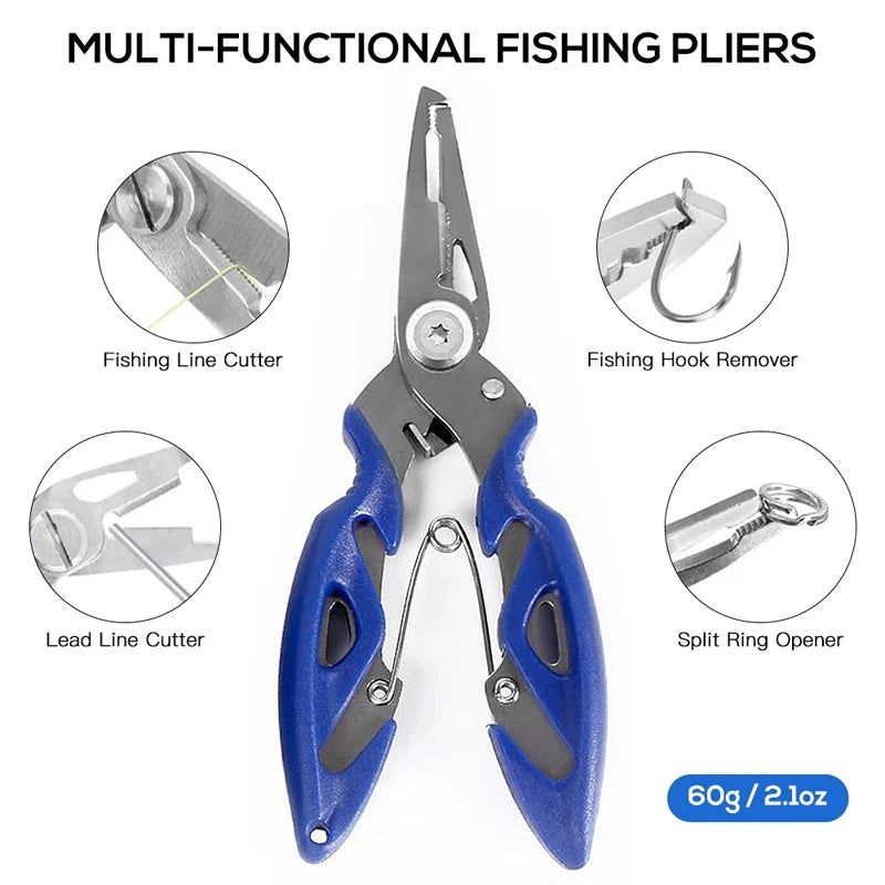 Ensemble d'accessoires de pêche en plein air, 263 pièces, avec boîte à matériel, y compris pinces, crochets de gabarit, poids pivotant, boutons-pression, Kit de diapositives de plomb