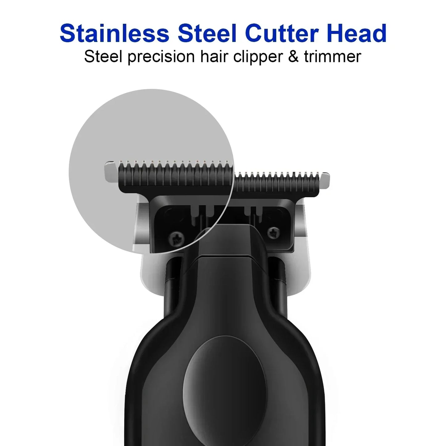 Tondeuse à cheveux sans fil rechargeable — tondeuse barbe électrique puissante, hommes