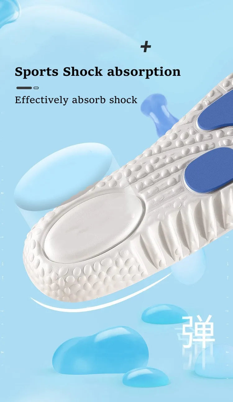 Semelles Intérieures Sport Orthopédiques — Absorption Chocs, Fasciite Plantaire, Homme & Femme