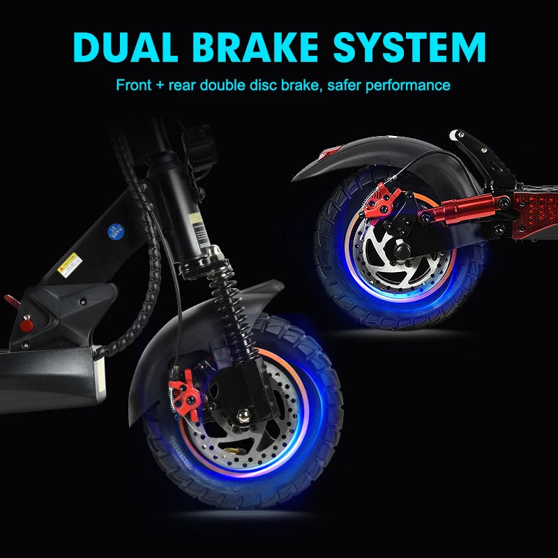 Mankeel MX-14 10" Off-road Foldable Electric Scooter 48V 15Ah 45km/h 800W Motor E-scooter for Adults