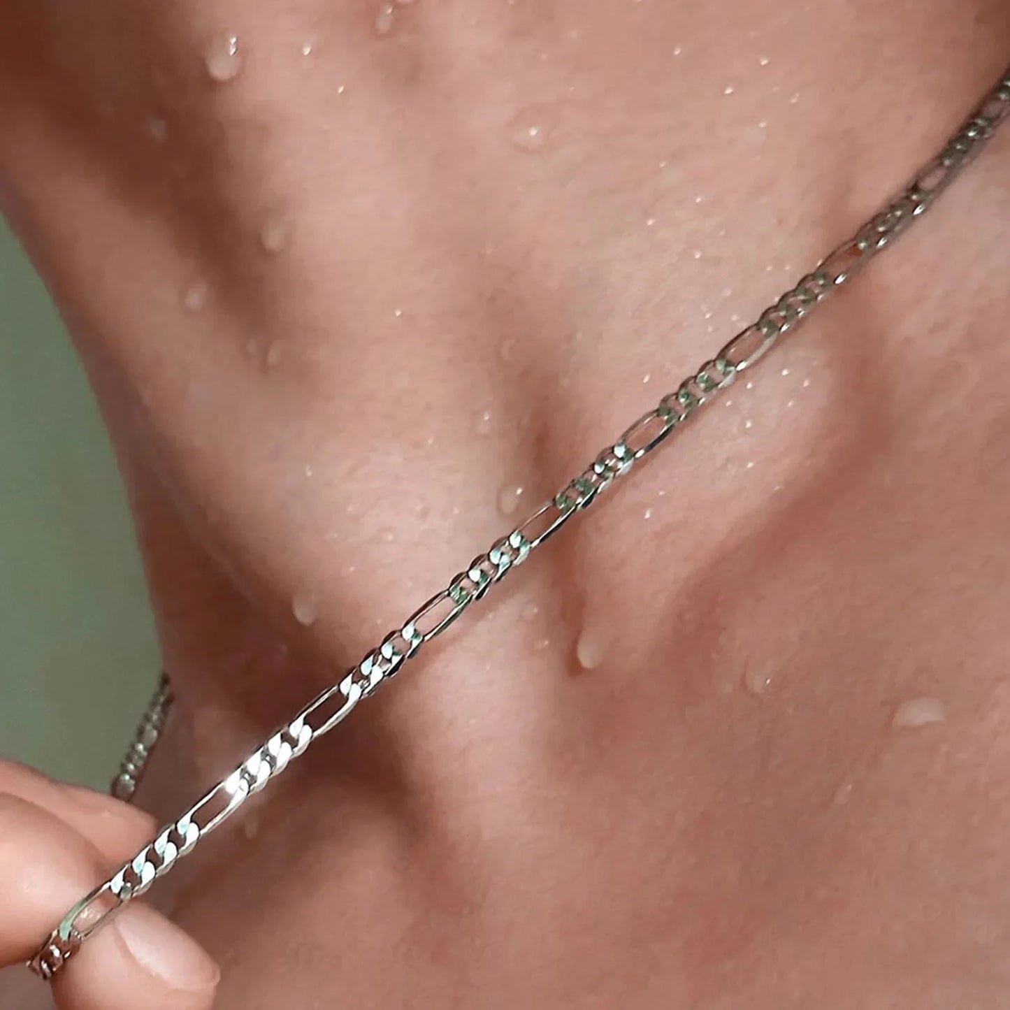 Fine Noble nouvelle arrivée 925 argent 4MM chaîne pour hommes femmes Bracelet collier ensemble de bijoux dame cadeaux de noël breloques de mariage