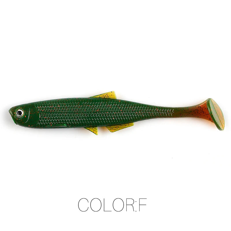 Supercontinent ShadTeez T-Tail 5 cm/7.5 cm/12 cm Pike Zander Predator Fishing 3D Eyes Soft Lure Fishing Lures