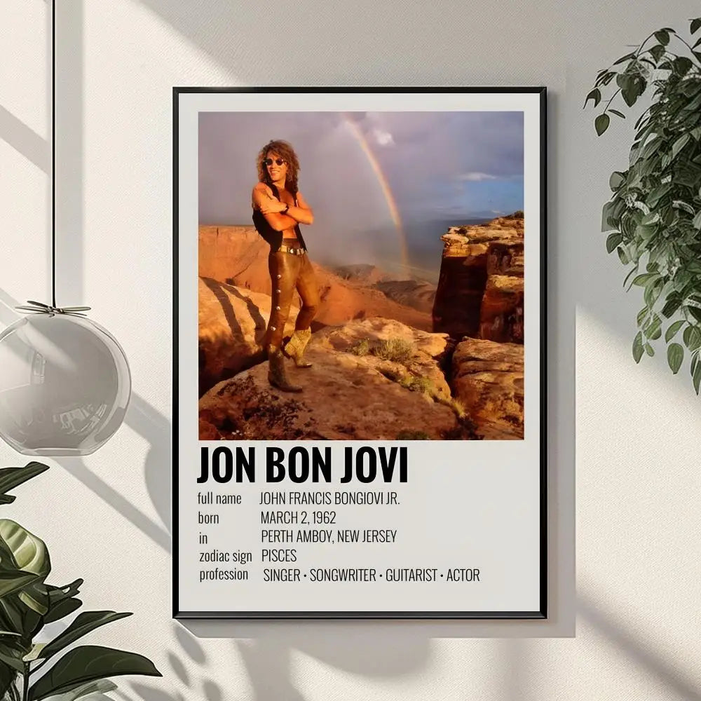 B-Bon J-JoviS regalos de vacaciones decoración diseñada para el hogar Restaurante oficina espacio arte de pared