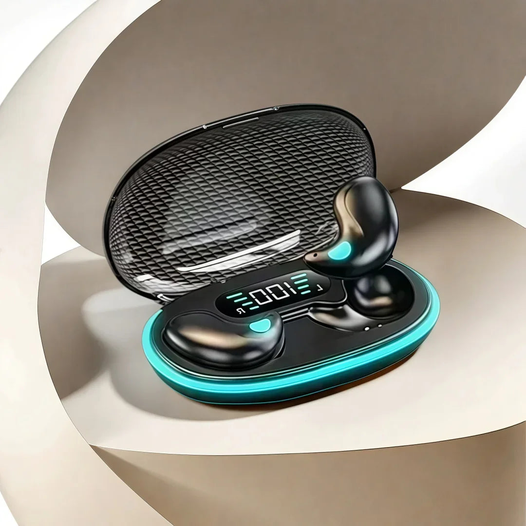 X55 Wireless Sleep Earbuds Mini Headphones for Work TWS Bluetooth Stereo Earphone Hidden Headsets with HD Call Waterproof Mic