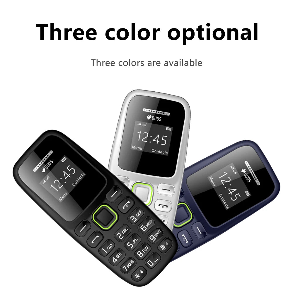 BM310 petits téléphones mobiles débloqués Bluetooth écouteur téléphone faible rayonnement enregistrement d'appel automatique double SIM petit téléphone portable